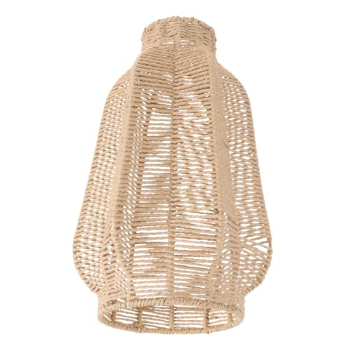 TOYANDONA Vintage Lampenschirm aus Papierseil Robuster Geflochtener Lampenschirm für Kronleuchter und Deckenleuchte Boho stil Dekorativ für Esszimmer Küche Vielseitig Kombinierbar TOYANDONA Vintage Lampenschirm aus Papierseil Robuster Geflochtener Lampenschirm für Kronleuchter und Deckenleuchte Boho stil Dekorativ für Esszimmer Küche Vielseitig Kombinierbar von TOYANDONA