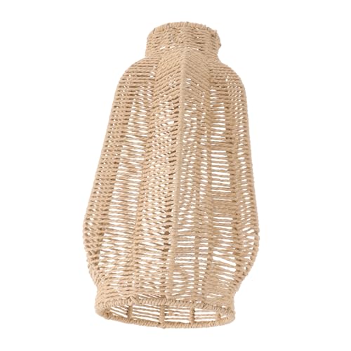 TOYANDONA Vintage Papier Lampenschirm Hängend mit Geflochtenem Design Deckenleuchte Abdeckung für Restaurant Zen Teestube Boho Stil Langlebig und Dekorativ Geeignet für Kronleuchter und TOYANDONA Vintage Papier Lampenschirm Hängend mit Geflochtenem Design Deckenleuchte Abdeckung für Restaurant Zen Teestube Boho Stil Langlebig und Dekorativ Geeignet für Kronleuchter und von TOYANDONA