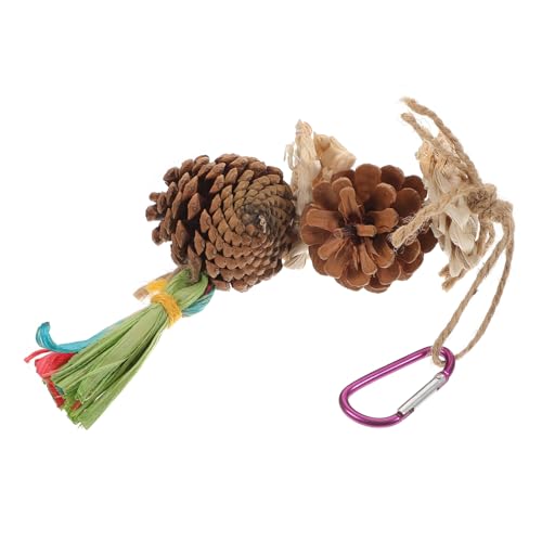 TOYANDONA Vogel Kauspielzeug aus Natürlichem Holz und Kiefernnadeln Hängendes für Papageien und Vögel Langlebig Sicher und Attraktiv für Vogelkäfige Beißen TOYANDONA Vogel Kauspielzeug aus Natürlichem Holz und Kiefernnadeln Hängendes für Papageien und Vögel Langlebig Sicher und Attraktiv für Vogelkäfige Beißen von TOYANDONA