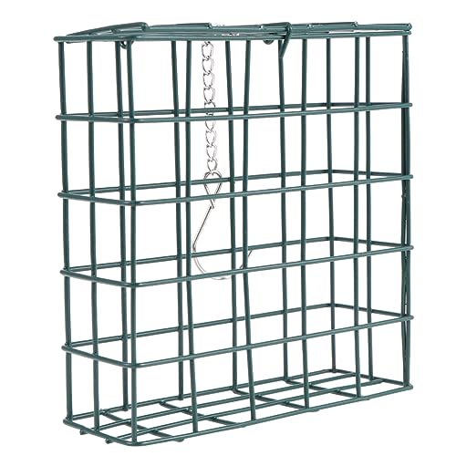 TOYANDONA Vogelfütterer füttern Futterspender Quadratkäfig des Vogelfutters Vogel Fütterer Vogelhäuschen für kleine Vögel Bird Feeder -Werkzeug Vogelhäuschen quadratisch Grün von TOYANDONA