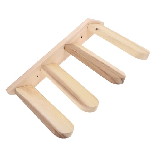 TOYANDONA Wall Mounted Cat Climbing Ladder Step Cat Tree with Platform Space Saving Cat Toy for Indoor Cats Durable Solid Wood Design Present for Cat Lovers von TOYANDONA