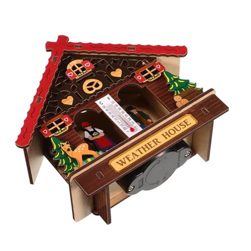 TOYANDONA Wand wetterstation mit Barometer Thermometer Hygrometer Präzise Raum Außentemperatur feuchtigkeitsmessung Stilvolle Wetteranzeige für Haus und Garten Langlebiges Design von TOYANDONA