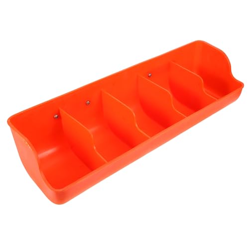 TOYANDONA Wandmontierter Ferkelfuttertrog mit Fächern Robust Rostfrei Verschleißfest für Schweine Ziegen und Nutztiere Praktischer Futterbehälter für Trockenes und Feuchtes Futter Einfache von TOYANDONA