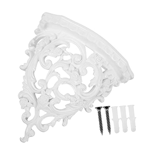 TOYANDONA Resin Floating Shelf Wandmontierte Aufbewahrung Für Blumen Und Deko Europäischer Stil Schwebendes Für Kleine Gegenstände Robust Und Weiß von TOYANDONA