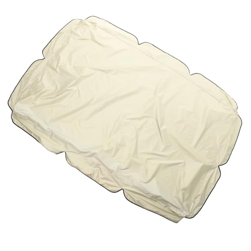 TOYANDONA Wasserdichte Gartenschaukel Abdeckung Beige Staubschutz Schutzhülle mit Elastischem Uv Beständig und Langlebig für Dreisitzige Outdoor Gartenliegen Geeignet von TOYANDONA
