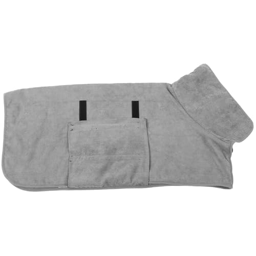 TOYANDONA Wasserdichter Hundebademantel Stark Saugfähigem Mikrofasergewebe Bequemes an Ausziehen Schnell Trocknend für Mittelgroße und Große Hunde Perfektes für Haustierliebhaber von TOYANDONA