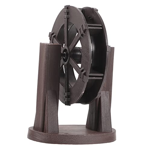 TOYANDONA Wasserrad -Waterscape -Ornamente Drinnen Brunnen Im Freien Mikrorad Wasserradmodell Selber Bauen Rotationsräder Für Künstliche Steingärten Plastik Light Brown von TOYANDONA