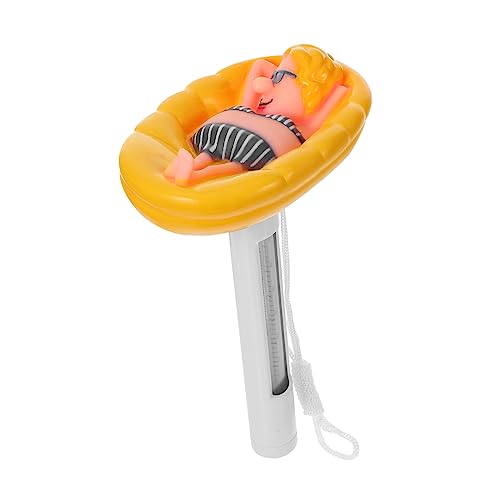 TOYANDONA Wasserthermometer Schwimmer Schwimmendes Thermometer Für Aufstellpool Schwimmendes Wasserthermometer Pool Schwimmendes Poolthermometer Poolthermometer Poolthermometer Kunststoff von TOYANDONA
