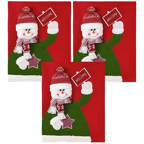 TOYANDONA Weihnachts-Stuhlhussen 1 Stück Weihnachts-Stuhlhussen Dekorative Stuhlrücken-Schutzbezüge Weihnachtsfeiertags-Partyzubehör von TOYANDONA