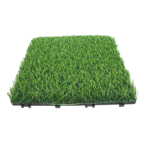 TOYANDONA Wetterfeste Kunstrasen Fliesen Realistische Interlocking Grasplättchen aus Recyceltem Material Sicher für Haustiere für Garten Balkon Terrasse Draußen TOYANDONA Wetterfeste Kunstrasen Fliesen Realistische Interlocking Grasplättchen aus Recyceltem Material Sicher für Haustiere für Garten Balkon Terrasse Draußen von TOYANDONA