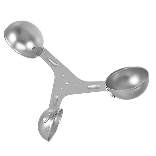 TOYANDONA Windgeschwindigkeitsmesser Anemometer Tasse Aluminium Windmessgerät Präzise Windmessung Geeignet für Wetterstationen Langlebig und Ersatzteil ohne Basis von TOYANDONA