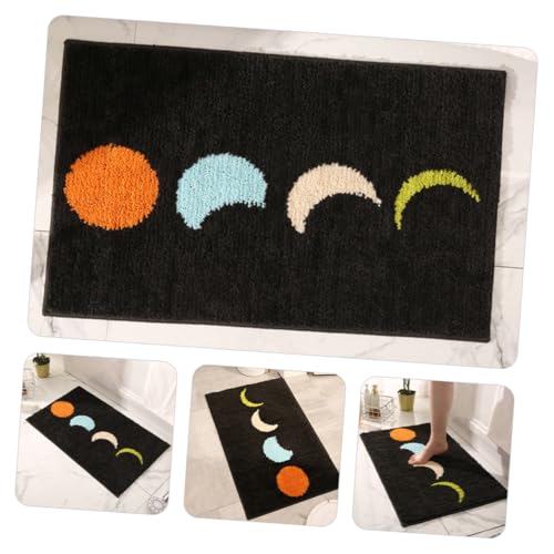 TOYANDONA rutschfeste Badematte aus Polyester Saugfähige Badezimmer Fußmatte mit Weicher Oberfläche Anti rutsch Bodenmatte für Eingangsbereich Bad und Innenräume Waschbar und Dekorativ von TOYANDONA