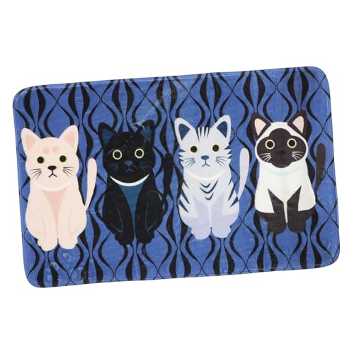 TOYANDONA rutschfeste Badematte mit Katzenmotiv Gepolstert Waschbarer Türvorleger für Badezimmer Schlafzimmer und Flur Dekorativer Strapazierfähiger Teppich mit Zufällige Zufällige Farbe TOYANDONA rutschfeste Badematte mit Katzenmotiv Gepolstert Waschbarer Türvorleger für Badezimmer Schlafzimmer und Flur Dekorativer Strapazierfähiger Teppich mit Zufällige Zufällige Farbe von TOYANDONA
