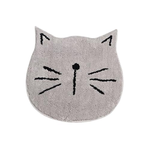 TOYANDONA rutschfeste Badezimmermatte Katzenform Saugfähig Wasserabsorbierend Weicher Badvorleger für Bad Schlafzimmer Wohnzimmer TOYANDONA rutschfeste Badezimmermatte Katzenform Saugfähig Wasserabsorbierend Weicher Badvorleger für Bad Schlafzimmer Wohnzimmer von TOYANDONA
