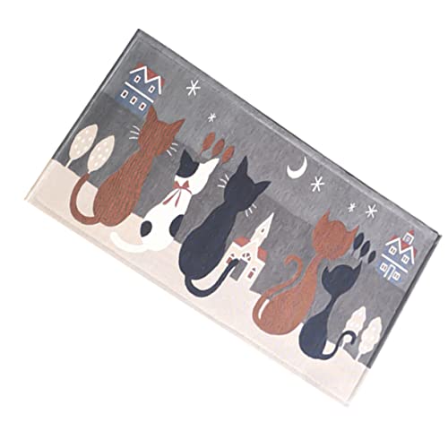 TOYANDONA rutschfeste Cartoon Katzen Türmatte Wasserdichter Dünner Jacquard Gewebter Fußmatte für Bad und Küche Saugfähig Waschbar rutschfest Leicht und Pflegeleicht TOYANDONA rutschfeste Cartoon Katzen Türmatte Wasserdichter Dünner Jacquard Gewebter Fußmatte für Bad und Küche Saugfähig Waschbar rutschfest Leicht und Pflegeleicht von TOYANDONA