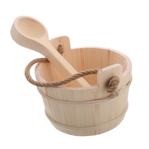 TOYANDONA saunaeimer Set mit Kelle und Griff Tragbarer Sauna Zubehör Eimer für Dampfbad Wasseraufguss Natürlicher Kübel für Sauna Frauen und Spa Nutzung TOYANDONA saunaeimer Set mit Kelle und Griff Tragbarer Sauna Zubehör Eimer für Dampfbad Wasseraufguss Natürlicher Kübel für Sauna Frauen und Spa Nutzung von TOYANDONA