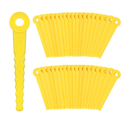 TOYMIS 36 Stück Nylon-Ersatzklingen, Unkrautfresser-Klingen, kompatibel mit Ugly Head Hybrid 2-N-1 Unkrautköpfe, Weed Warrior Push-N-Load 3-Klingen und PivoTrim Hybrid-Trimmerkopf von TOYMIS