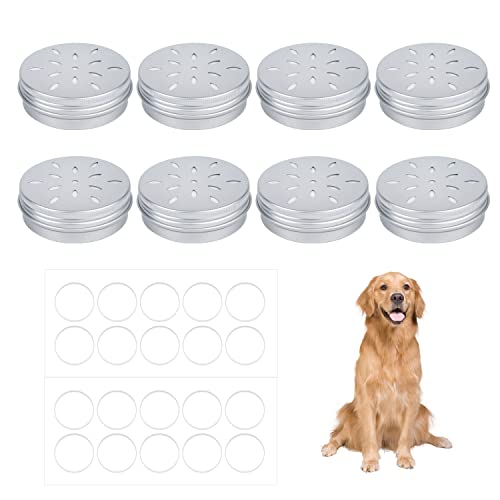 TOYMIS 8 Packung Hundeduft-Trainingsboxen mit 20 Klebepunkten, Hohle Duftboxen für Geruch für Hundetraining Metall-Hundeduft-Trainingsdosen-Kit Training Hund Zubehör TOYMIS 8 Packung Hundeduft-Trainingsboxen mit 20 Klebepunkten, Hohle Duftboxen für Geruch für Hundetraining Metall-Hundeduft-Trainingsdosen-Kit Training Hund Zubehör von TOYMIS