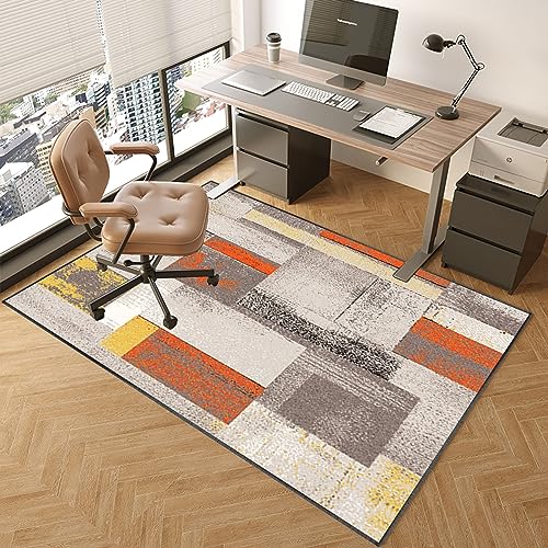 Bodenschutzmatte für Hartböden 120 x 160 cm | Schreibtischstuhl Unterlage| Boden Schutzmatten Gaming | Teppich Bürostuhl Unterlage Geeignet für Laminat, Parkett,Fliesen, Rutschfest Stuhlunterlage von TOYOCC