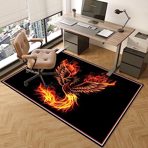 Bürostuhl Unterlage Bodenschutzmatte 140 x 180 cm Gaming Teppich Stuhlunterlage rutschfest Kratzfest Bodenschutzmatte Teppich Gaming Stuhl Unterlage Schreibtisch Gaming Stuhlmatten Teppichböden von TOYOCC