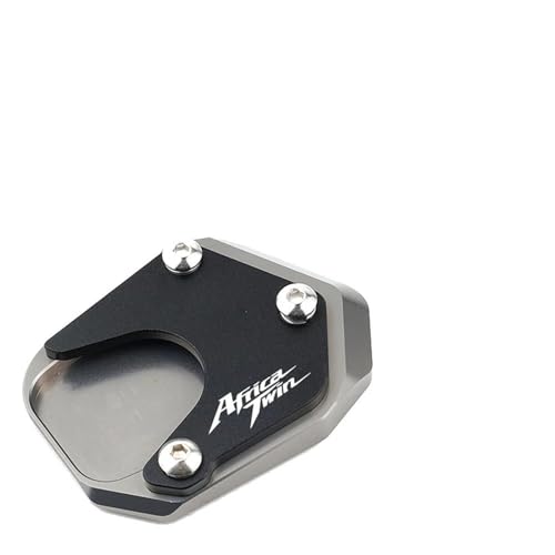 TOYOCC Für Africa Twin XRV750 RD07 XRV 750 Motorrad CNC-Unterstützung Verlängerungsplatte Ständer Seitenständer Pad (Farbe : Titanium) von TOYOCC