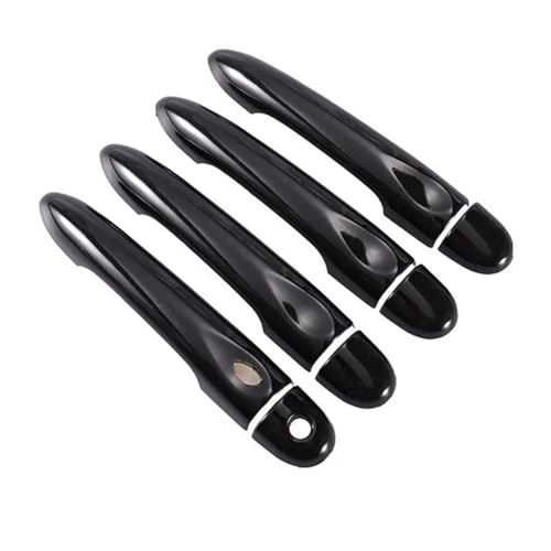 TOYOCC Schwarz Auto Türgriff Abdeckung Trim Styling Für Renault Für Megane 3 MK3 III 2008 2009 2010 2011 2012 2013 2014 2016(Farbe:4Dr1 Key 1 button13) von TOYOCC