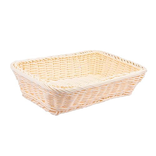 TOYZFRIENDY 1 Stück Woven Storage Basket aus PP Kunststoff Leicht und für Brot Obst und Snacks Offenes Design für Einfache Sichtbarkeit und Vielseitige Verwendung TOYZFRIENDY 1 Stück Woven Storage Basket aus PP Kunststoff Leicht und für Brot Obst und Snacks Offenes Design für Einfache Sichtbarkeit und Vielseitige Verwendung von TOYZFRIENDY