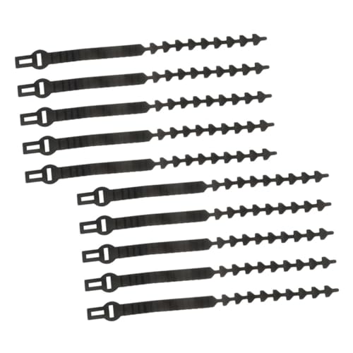 TOYZFRIENDY 10 Stück Teiliges Baumstützband Verstellbare Baumbindegurte aus Robustem Gummi Wiederverwendbar Flexibel Sicherer Halt für Obstbaumzweige und Bonsai Glatte Oberfläche Kratzfrei von TOYZFRIENDY