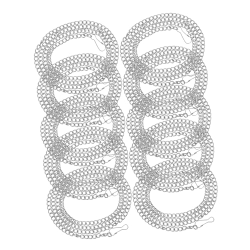 TOYZFRIENDY 10 Stück Teiliges Eisenhängeketten Verschluss Robuste Aufhängeketten für Schwere Bilder Blumenampeln Werbetafeln und Deko Lang Vielseitig und Verschleißfest von TOYZFRIENDY