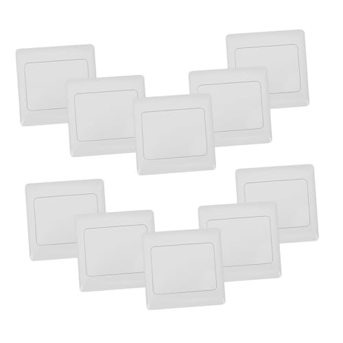 TOYZFRIENDY 10 Stück Teiliges Feuerhemmende Elektrische Wand schalterplatte Dekorative Weiße Abdeckplatte für Lichtschalter und Steckdosen Dicke Ausführung für Moderne Heiminstallation TOYZFRIENDY 10 Stück Teiliges Feuerhemmende Elektrische Wand schalterplatte Dekorative Weiße Abdeckplatte für Lichtschalter und Steckdosen Dicke Ausführung für Moderne Heiminstallation von TOYZFRIENDY