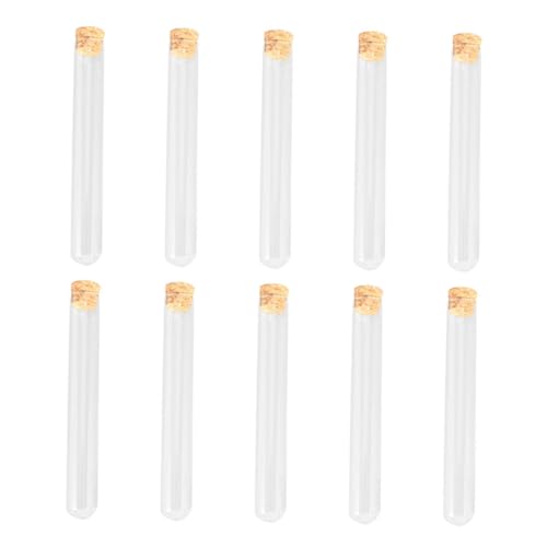 TOYZFRIENDY 10 Stück Teiliges Glas reagenzgläser mit Holz korken Transparente Flachboden testrohre Luftdicht Verschließbar Klarer Probenbehälter für Labor und DIY anwendungen TOYZFRIENDY 10 Stück Teiliges Glas reagenzgläser mit Holz korken Transparente Flachboden testrohre Luftdicht Verschließbar Klarer Probenbehälter für Labor und DIY anwendungen von TOYZFRIENDY