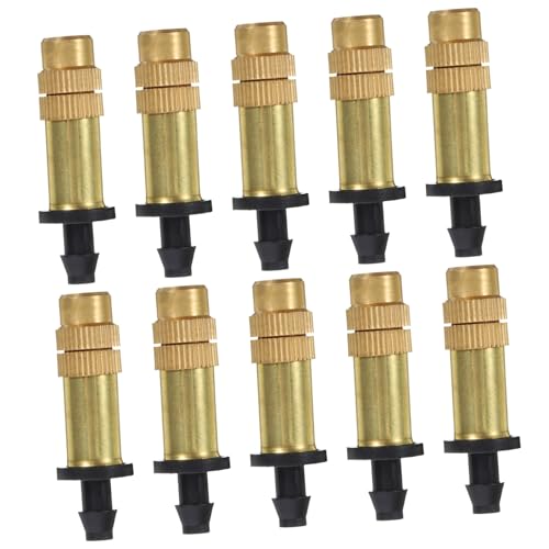 TOYZFRIENDY 10 Stück Teiliges Kupfer Sprühdüsen Einstellbare Hochdruck Nebeldüsen für Gartenbewässerung Kühlung und Luftreinigung Rostfrei Geeignet für Schläuche Einfache Installation TOYZFRIENDY 10 Stück Teiliges Kupfer Sprühdüsen Einstellbare Hochdruck Nebeldüsen für Gartenbewässerung Kühlung und Luftreinigung Rostfrei Geeignet für Schläuche Einfache Installation von TOYZFRIENDY