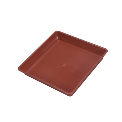 TOYZFRIENDY 10 Stück Teiliges Quadratisches Kunststoff Pflanzentablett Hitzebeständig Robust für Innen und Außenbereiche als Wasserauffangschale für Blumentöpfe und Gartenpflanzen von TOYZFRIENDY