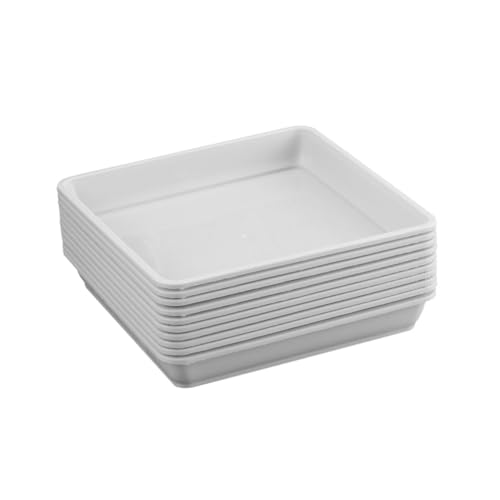 TOYZFRIENDY 10 Stück Teiliges Quadratisches Pflanzentablett aus Widerstandsfähigem Resin Hitzebeständig und Langlebig für Innen und Außenbereich Schutz von Oberflächen und Wasserspeicherung TOYZFRIENDY 10 Stück Teiliges Quadratisches Pflanzentablett aus Widerstandsfähigem Resin Hitzebeständig und Langlebig für Innen und Außenbereich Schutz von Oberflächen und Wasserspeicherung von TOYZFRIENDY