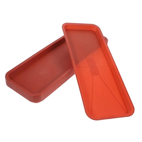 TOYZFRIENDY 10 Stück Teiliges Rechteckiges Kunststoff pflanzuntersetzer rutschfest Langlebig Wasserauffangend Passend für Bonsai und Pflanzkübel Einsetzbar für Ablage und Garten von TOYZFRIENDY