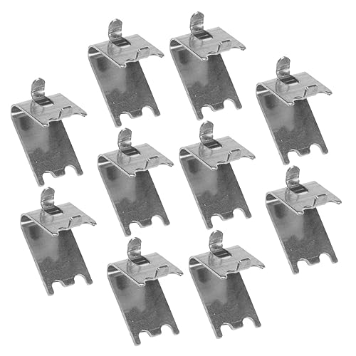 TOYZFRIENDY 10 Stück Teiliges Regalhalter für Gefrierschrank und Kühlschrank Dicke Rostfreie Befestigungsklammern Einfache Montage Flexible und Langlebige Aufbewahrungslösung von TOYZFRIENDY