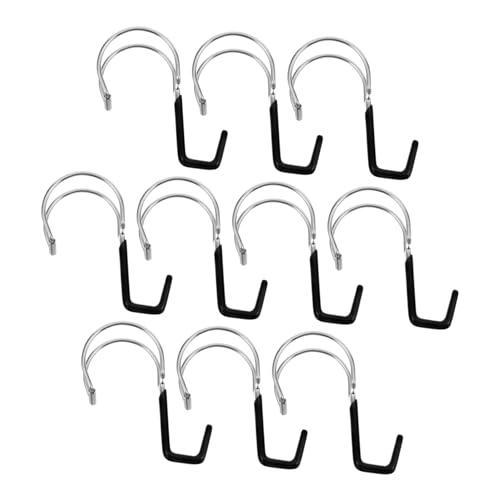 TOYZFRIENDY 10 Stück Teiliges S Haken aus Edelstahl Stabile Metallhaken mit Rutschfestem Design für Küche Bad Garderobe und Balkon Geeignet für Rundrohre Ø Vielseitige Aufbewahrungslösung von TOYZFRIENDY