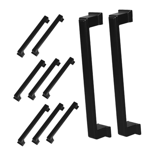 TOYZFRIENDY 10 Stück Teiliges Schwarze Solide Aluminium Griffmulden Retro Küchen und Möbelgriffe Robuste Schubladengriffe für Schränke Kommoden Kleiderschränke Eleganter Vintage Look Einfache TOYZFRIENDY 10 Stück Teiliges Schwarze Solide Aluminium Griffmulden Retro Küchen und Möbelgriffe Robuste Schubladengriffe für Schränke Kommoden Kleiderschränke Eleganter Vintage Look Einfache von TOYZFRIENDY