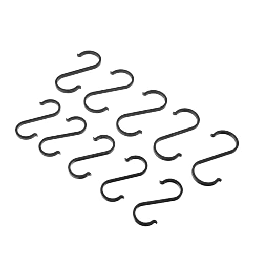 TOYZFRIENDY 10 Stück Teiliges Schwarzer S Haken aus Rostfreiem Space Aluminium Vielseitige Türhaken mit Hoher Tragkraft Wasser und Rostbeständig als Garderobenhaken Kleiderhalter und TOYZFRIENDY 10 Stück Teiliges Schwarzer S Haken aus Rostfreiem Space Aluminium Vielseitige Türhaken mit Hoher Tragkraft Wasser und Rostbeständig als Garderobenhaken Kleiderhalter und von TOYZFRIENDY