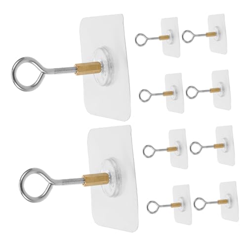 TOYZFRIENDY 10 Stück Teiliges Selbstklebender Deckenhaken aus Rostfreiem Edelstahl Wetterbeständig und Bohrfrei zum Aufhängen von Pflanzen Windspielen und Laternen Wiederverwendbar für Innen TOYZFRIENDY 10 Stück Teiliges Selbstklebender Deckenhaken aus Rostfreiem Edelstahl Wetterbeständig und Bohrfrei zum Aufhängen von Pflanzen Windspielen und Laternen Wiederverwendbar für Innen von TOYZFRIENDY