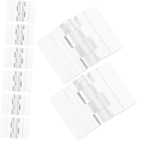 TOYZFRIENDY 10 Stück Teiliges Transparente Acrylscharniere Kleine Leichte Klappscharniere für Holzboxen und Bastelprojekte Faltbar Langlebig und Präzise Gefertigt Vielseitig Einsetzbar von TOYZFRIENDY