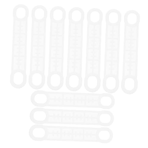 TOYZFRIENDY 10 Stück Teiliges Transparente Silikon Antirutsch Streifen für Kleiderbügel rutschfeste Kleiderbügelgriffe mit Strukturierter Oberfläche Elastische Winddichte Kleiderbügelzubehör von TOYZFRIENDY