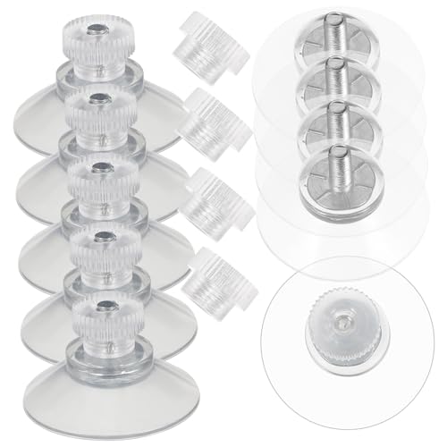 TOYZFRIENDY 10 Stück Teiliges Transparenter Saugnapfhaken aus Starkem PVC Wiederverwendbar ohne Bohren für Dusche Bad Fenster und Glatte Oberflächen Geeignet von TOYZFRIENDY