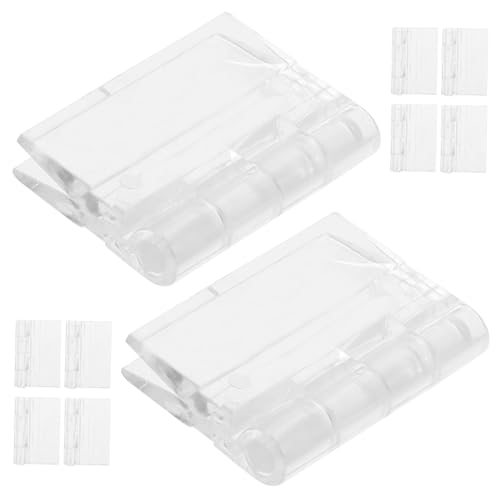 TOYZFRIENDY 10 Stück Teiliges Transparentes Scharnier Mittlere Faltbar Stabil für Schranktüren und Kleine Boxen Robustes Material für Vielseitige Bastelprojekte TOYZFRIENDY 10 Stück Teiliges Transparentes Scharnier Mittlere Faltbar Stabil für Schranktüren und Kleine Boxen Robustes Material für Vielseitige Bastelprojekte von TOYZFRIENDY