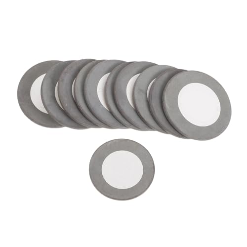 TOYZFRIENDY 10 Stück Zerstäuberoszillator Luftbefeuchter-Nebelgerät-Set Nebelmaschinen-Ersatzscheiben Reparaturscheiben von Nebelherstellern Nebelerzeugerdraht Befeuchterscheibe Keramik Silber von TOYZFRIENDY