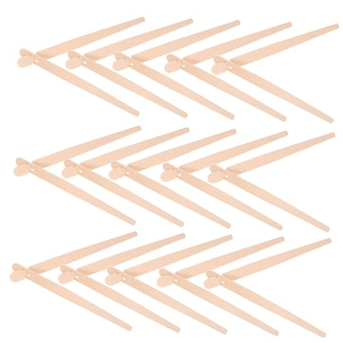 TOYZFRIENDY 100paare Holzzange Für Gebäck Holz-vorspeisenzange Essstäbchenhelfer Für Anfänger Holz-servierzange Essstäbchen-lernklammern Essstäbchen-übungsclips Brotklemme Buffetzange von TOYZFRIENDY
