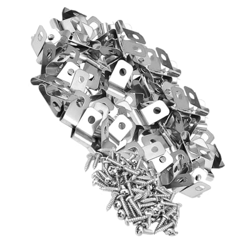 TOYZFRIENDY 100 Sätze Teiliges Heavy Duty Zaunklammern aus Edelstahl mit Schrauben Robuste Drahtklammern zur Befestigung von Stabmattenzaun und Drahtgeflechten an Metallpfosten Rostfrei TOYZFRIENDY 100 Sätze Teiliges Heavy Duty Zaunklammern aus Edelstahl mit Schrauben Robuste Drahtklammern zur Befestigung von Stabmattenzaun und Drahtgeflechten an Metallpfosten Rostfrei von TOYZFRIENDY