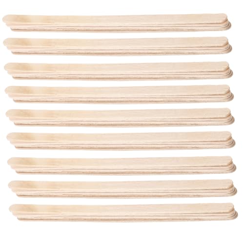 TOYZFRIENDY 100 Stück Biologisch Abbaubare Holzrührstäbchen Kaffee Cocktail sticks Leicht Strapazierfähig für Heiße und Kalte Getränke für Partys und Kaffeezubereitung Wiederverwendbar von TOYZFRIENDY