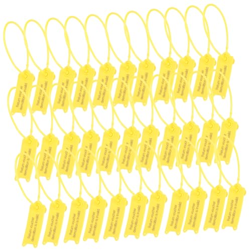 TOYZFRIENDY 100 Stück Kabelbinder mit Sicherheitsverschluss Gelbe Label Ties zur Kabelkennzeichnung und Diebstahlschutz Einstellbare Langlebige Produkt labels für Werkstatt Büro Haushalt und TOYZFRIENDY 100 Stück Kabelbinder mit Sicherheitsverschluss Gelbe Label Ties zur Kabelkennzeichnung und Diebstahlschutz Einstellbare Langlebige Produkt labels für Werkstatt Büro Haushalt und von TOYZFRIENDY