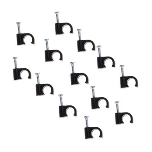 TOYZFRIENDY 100 Stück Kabelschellen Kunststoff Kabelhalter Kabelbefestigung für Telefonleitung Draht Organizer Schwarz für Wandmontage Zuhause Büro Schule TOYZFRIENDY 100 Stück Kabelschellen Kunststoff Kabelhalter Kabelbefestigung für Telefonleitung Draht Organizer Schwarz für Wandmontage Zuhause Büro Schule von TOYZFRIENDY